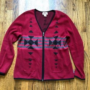 ❌SOLD❌Woolrich Ruby Zip Cardigan Sweater